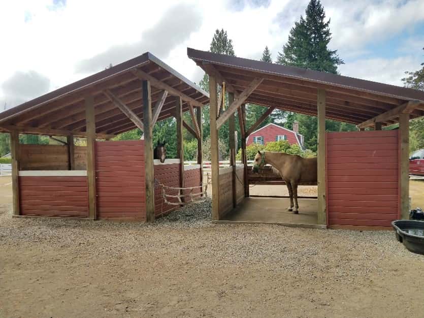 "horse shelters"
