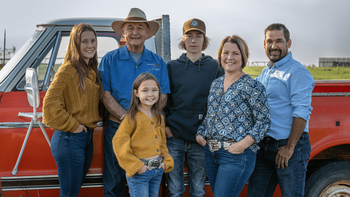 "Cattle farming family generations"