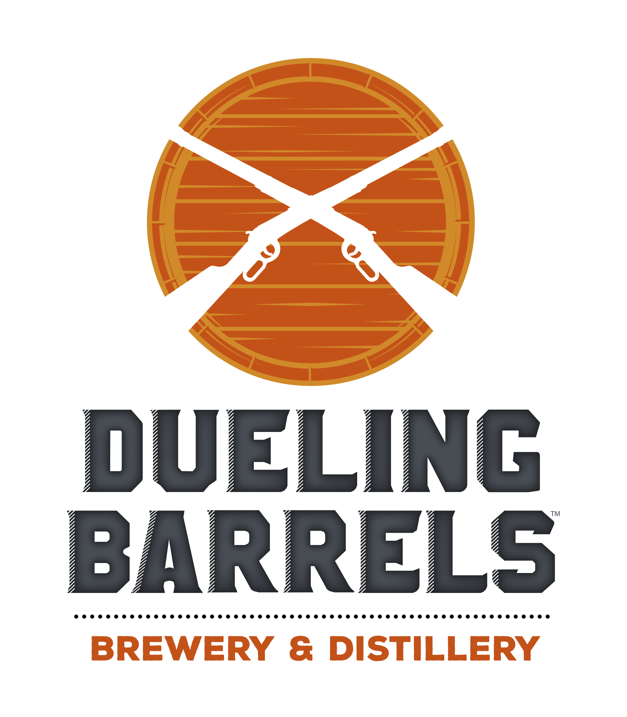 Dueling barrels logo