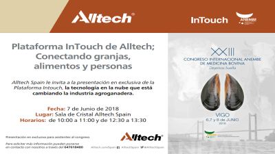 Alltech presentará su plataforma InTouch en Anembe - Asociación Nacional de Especialistas en Medicina Bovina de España