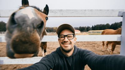 Selfie with horse