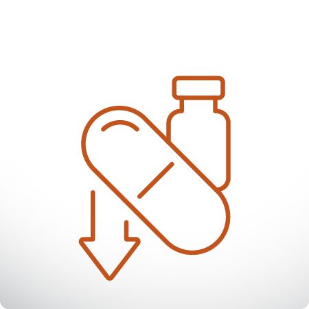 antibiotic reduction icon