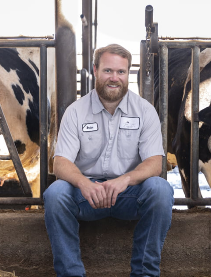 Dairy methane digester farmer